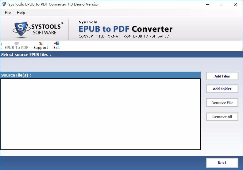 SysTools EPUB to PDF Converter下载,EPUB转PDF软件